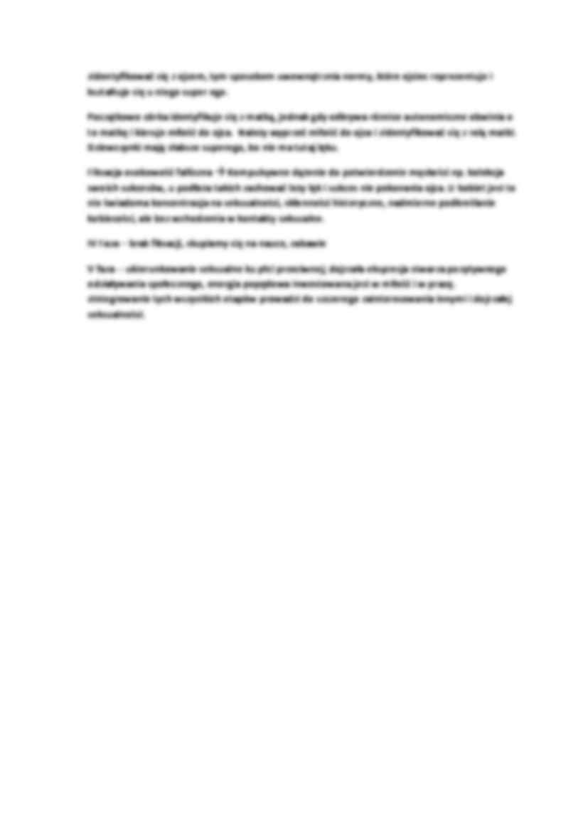 Teoria psychodynamiczna - omówienie - strona 2