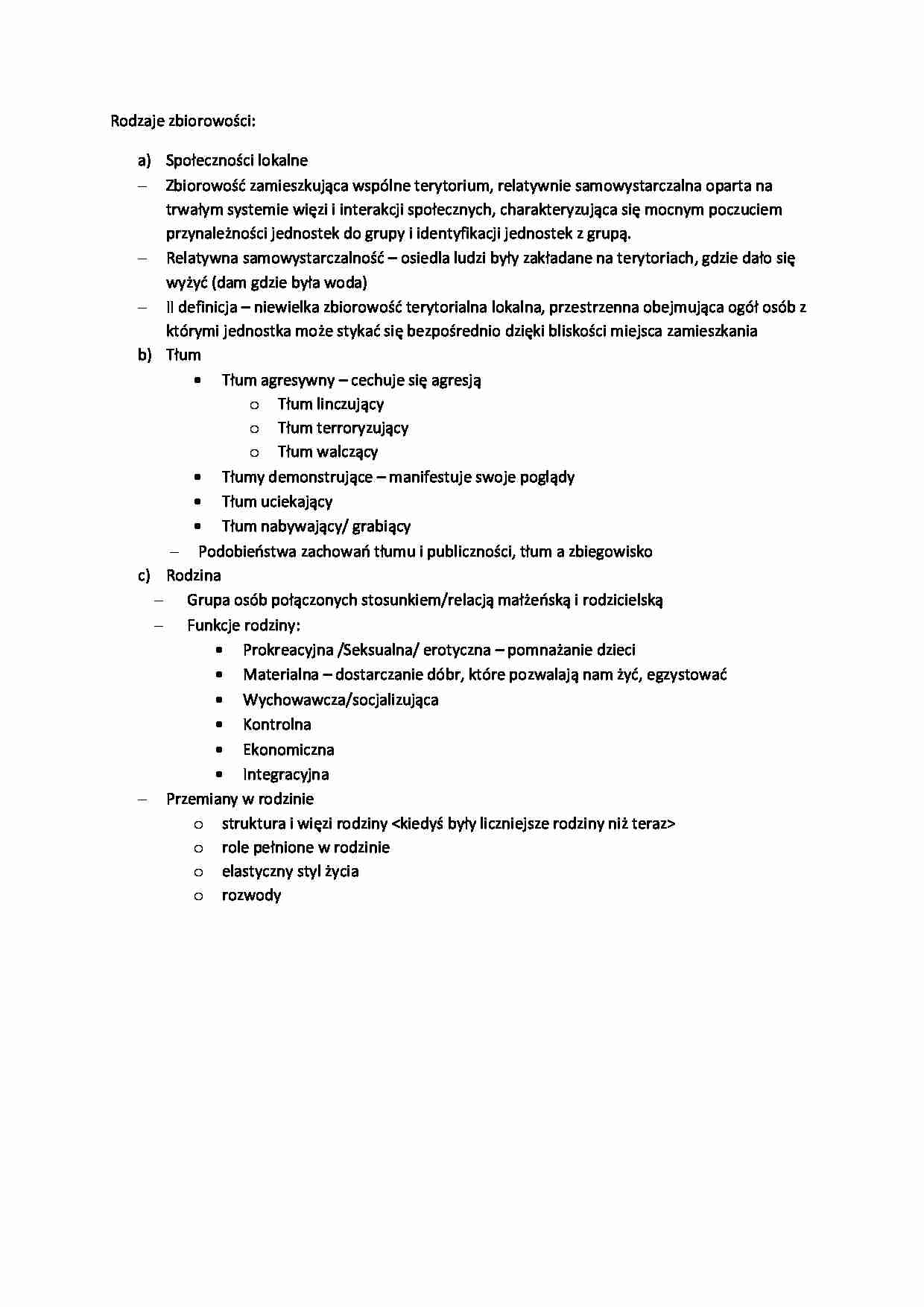 Rodzaje zbiorowości - omówienie - strona 1