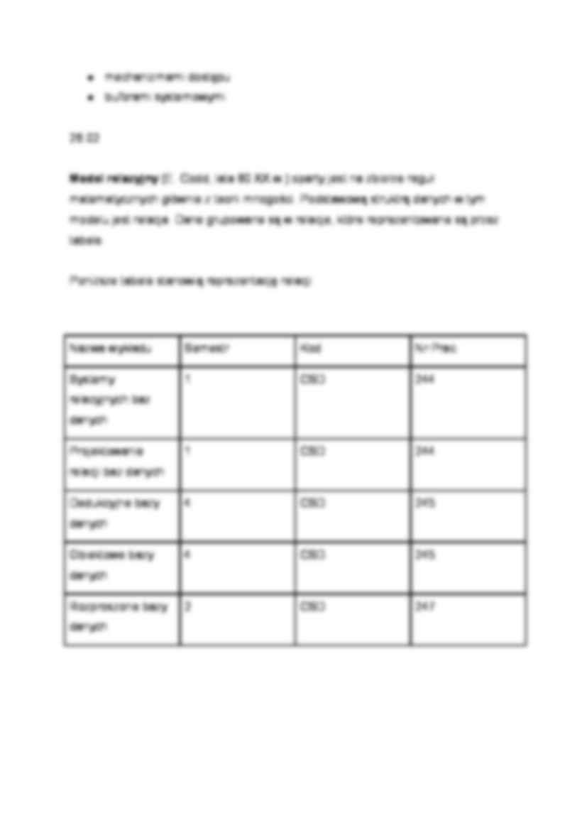 Bazy danych - wykład 4, (sem VI) - strona 2