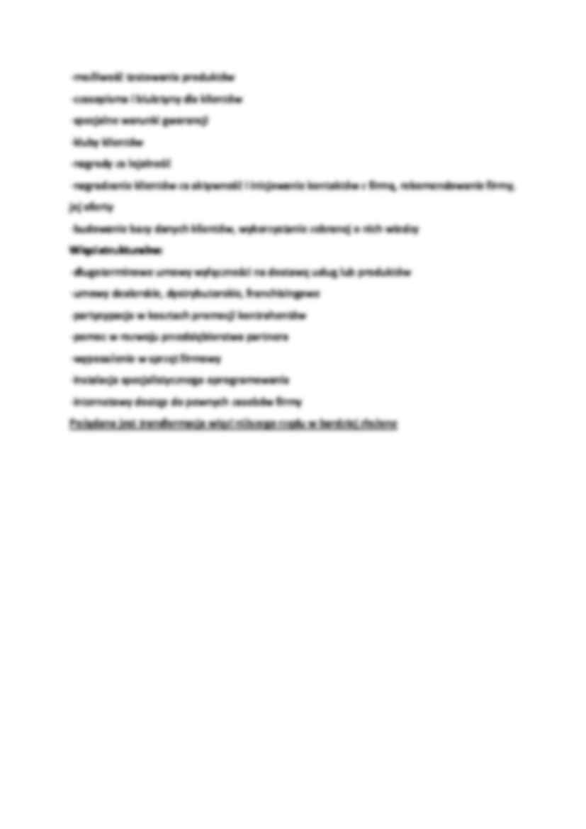 Zarządzanie relacjami z klientem - wykład 1  - strona 2