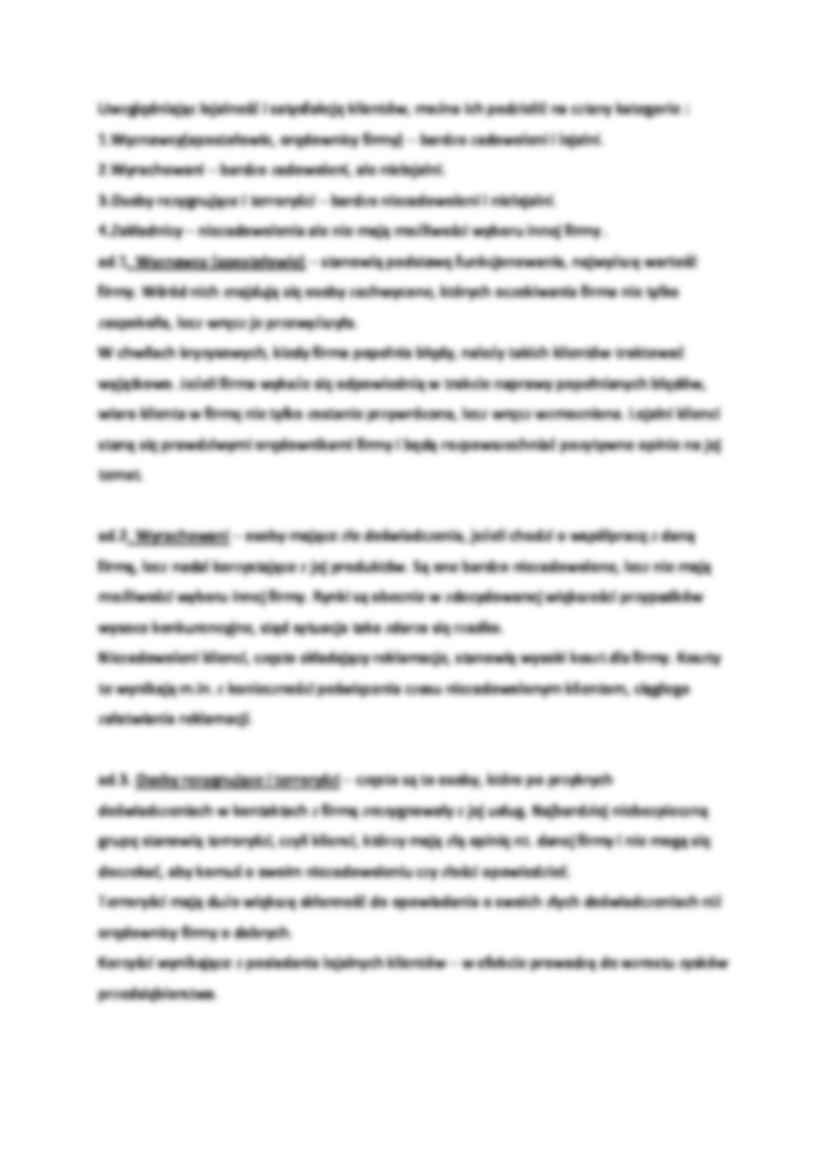 Zarządzanie relacjami z klientem - wykład 4  - strona 2