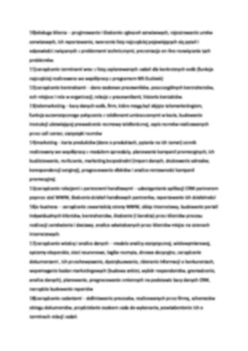 Zarządzanie relacjami z klientem - wykład 9 - strona 2