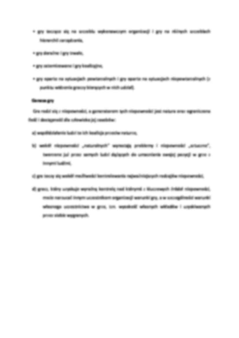 Koncepcja gry organizacyjnej, (sem I) - strona 2