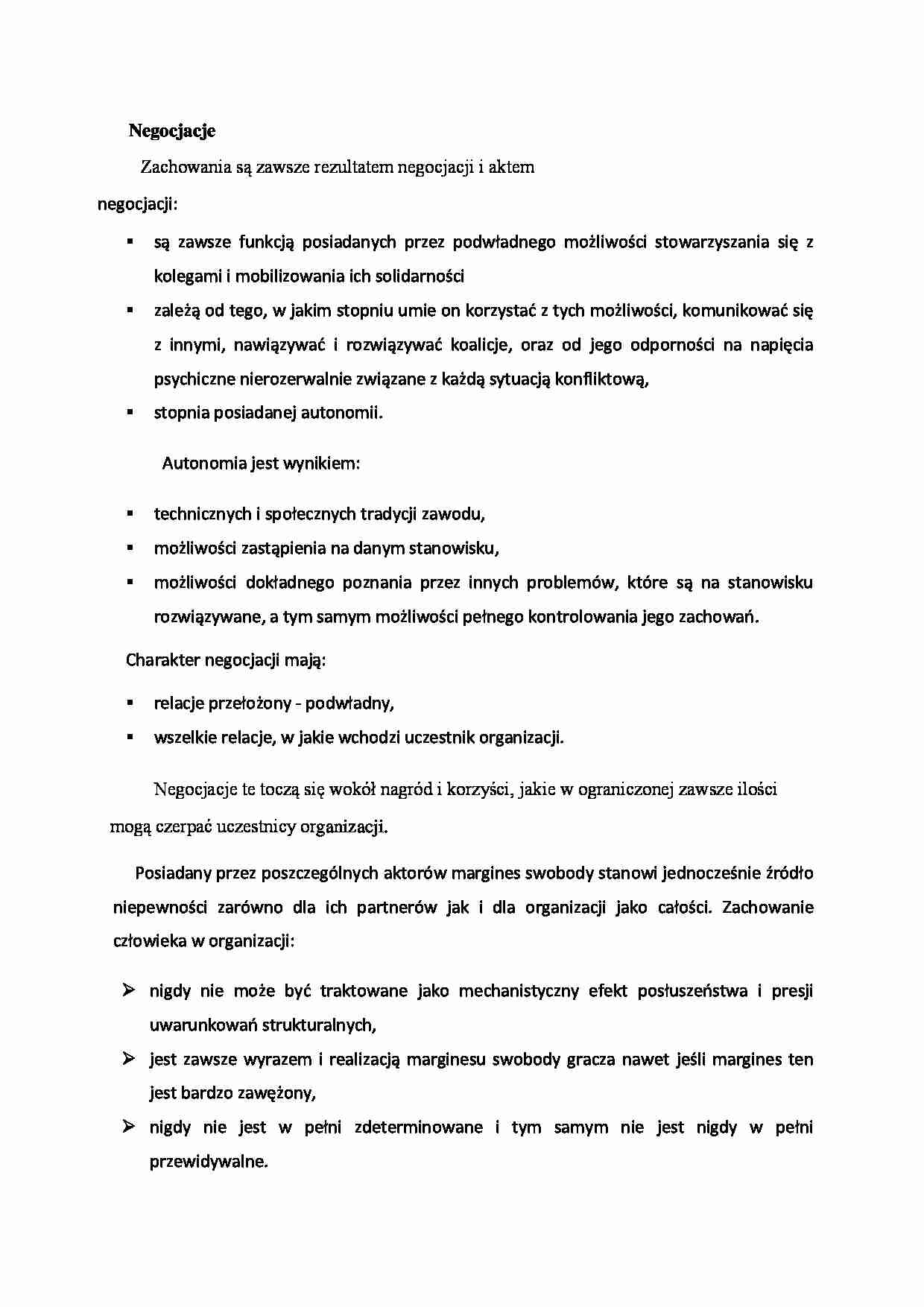 Negocjacje, (sem I) - strona 1