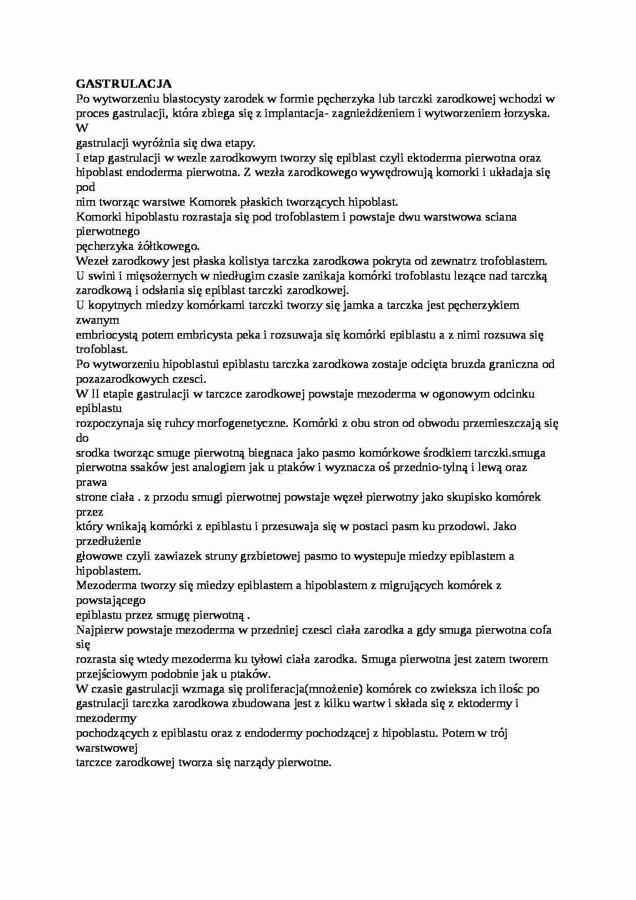 Wykład - gastrulacja - strona 1