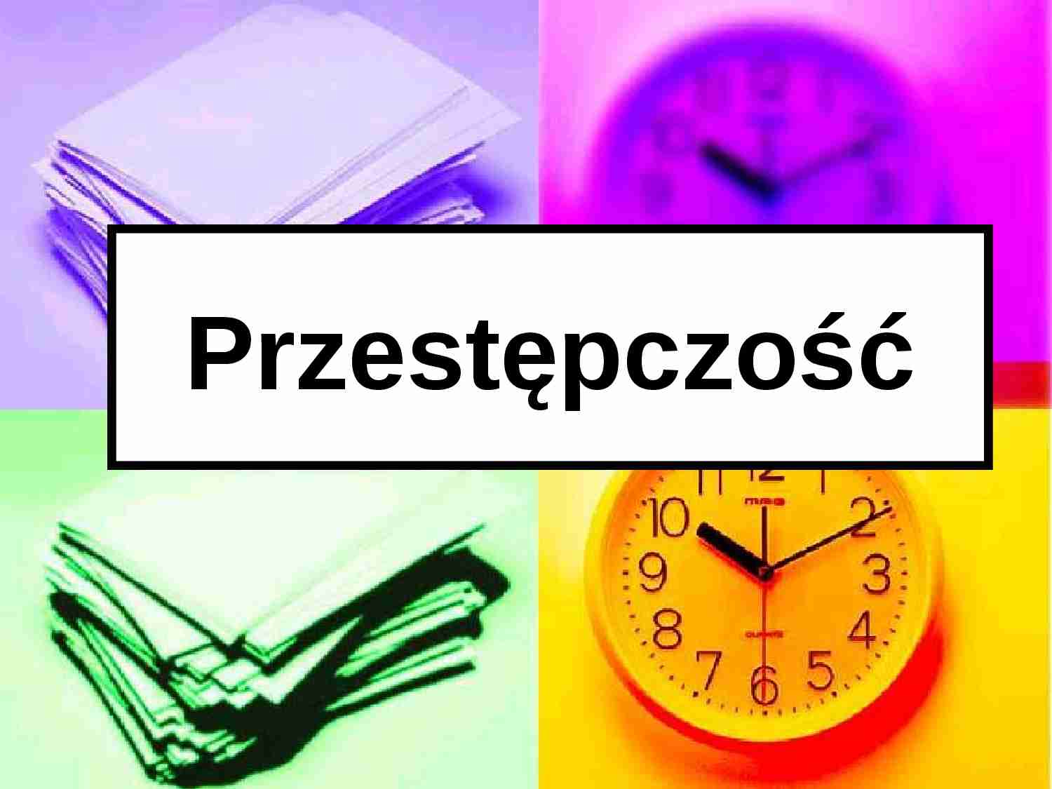 przestępczość - prezentacja - strona 1