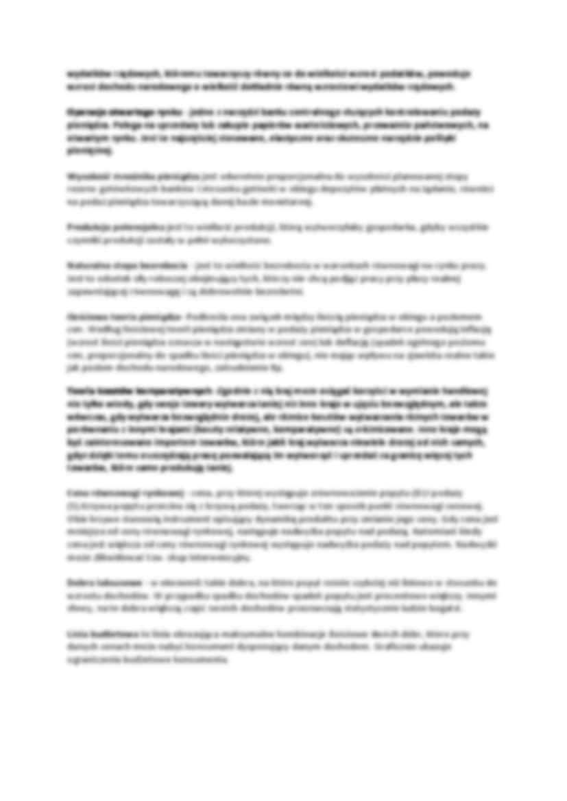 Wykład - pojęcia z ekonomii - strona 2