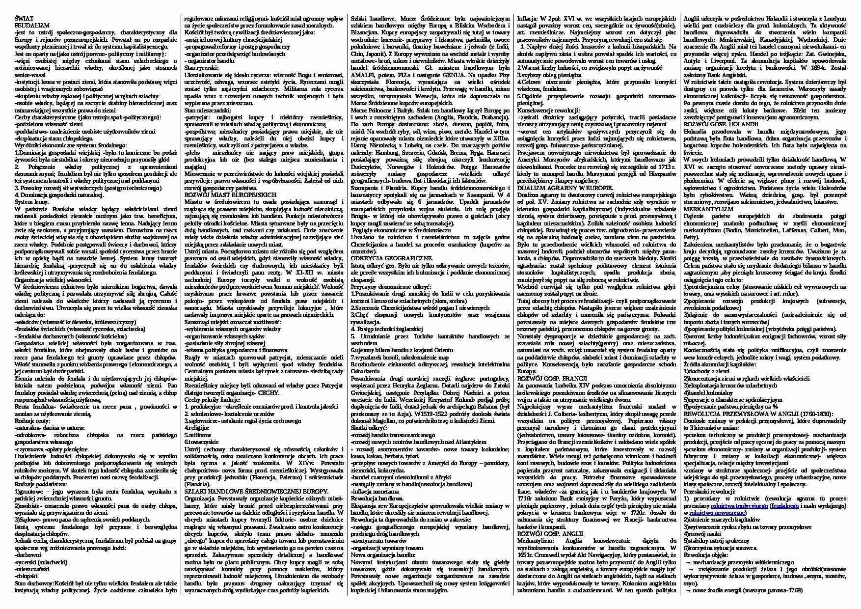 super ściąga z geografii ekonomicznej - strona 1