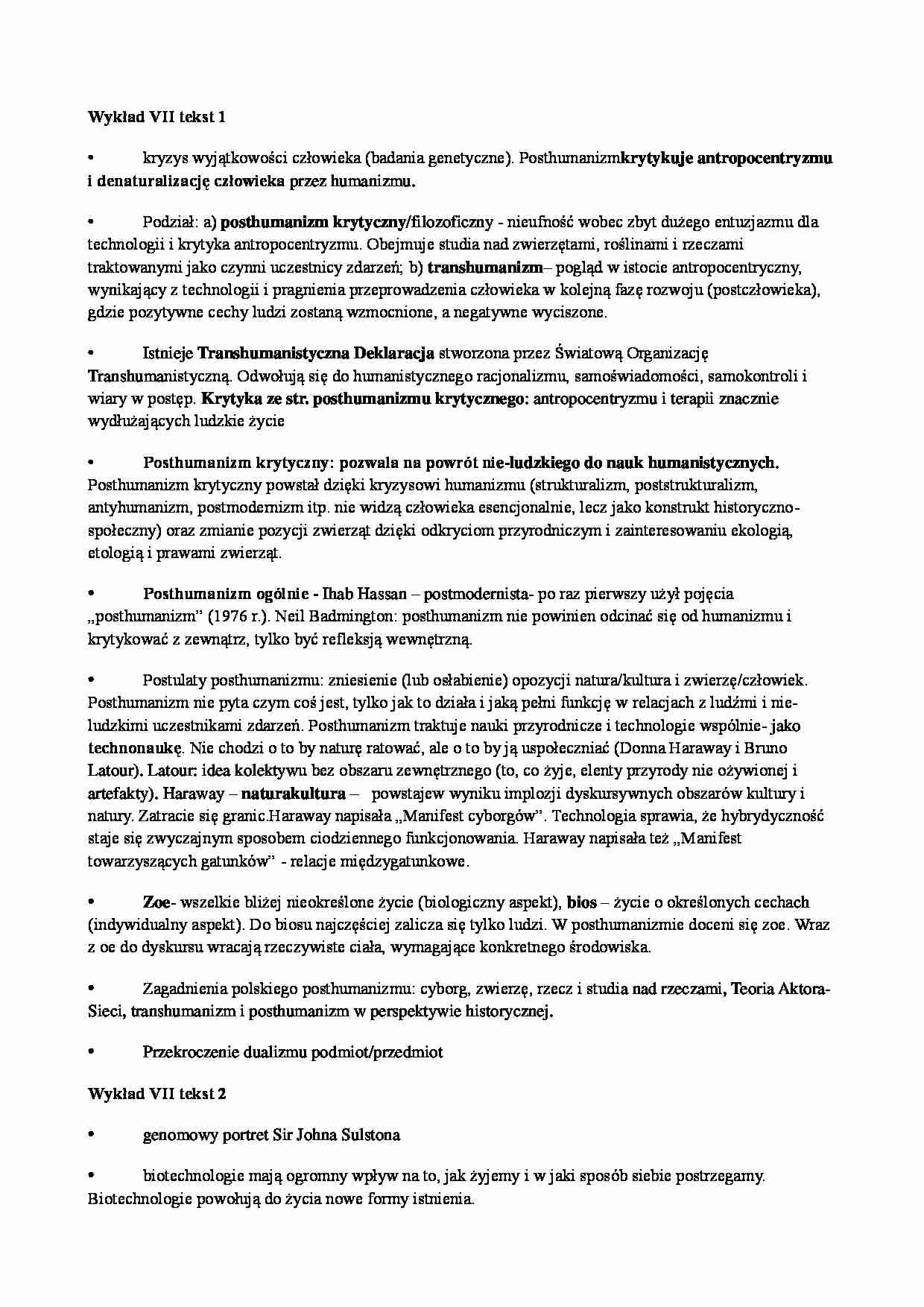 Wykład - posthumanizm - strona 1