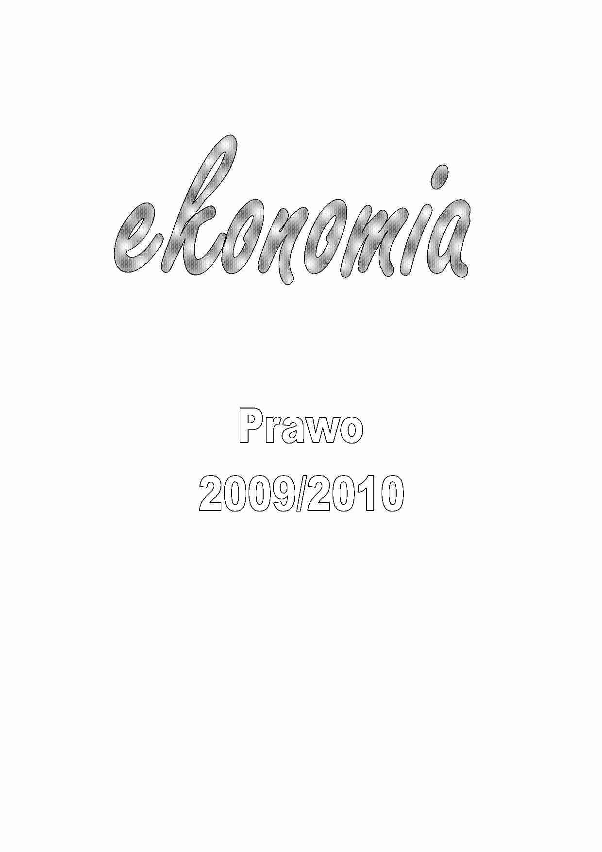 Wstęp do ekonomii, skrypt z wykładów - strona 1