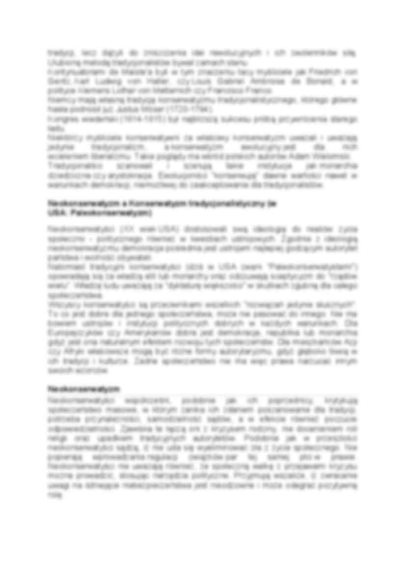 Konserwatyzm - wykład - strona 2