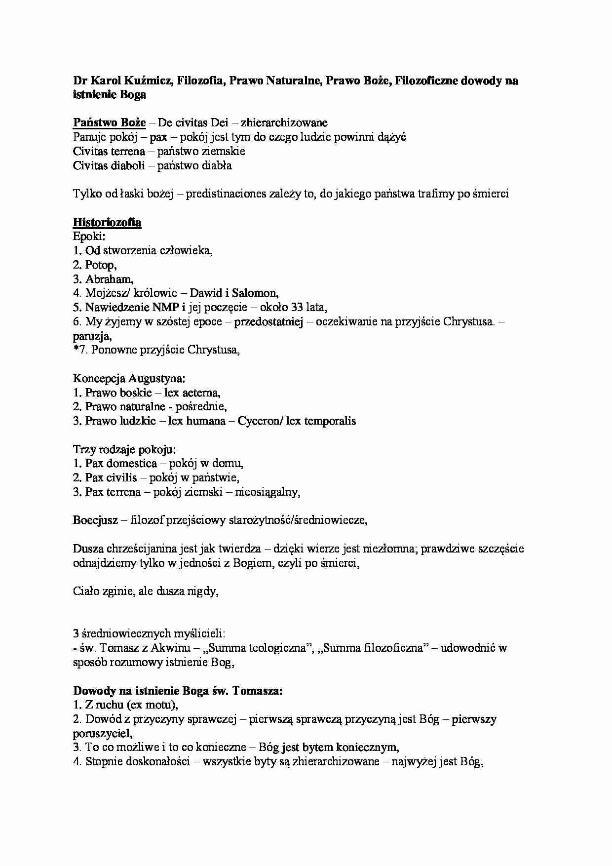 Filozoficzne dowody na istnienie Boga - wykład - strona 1