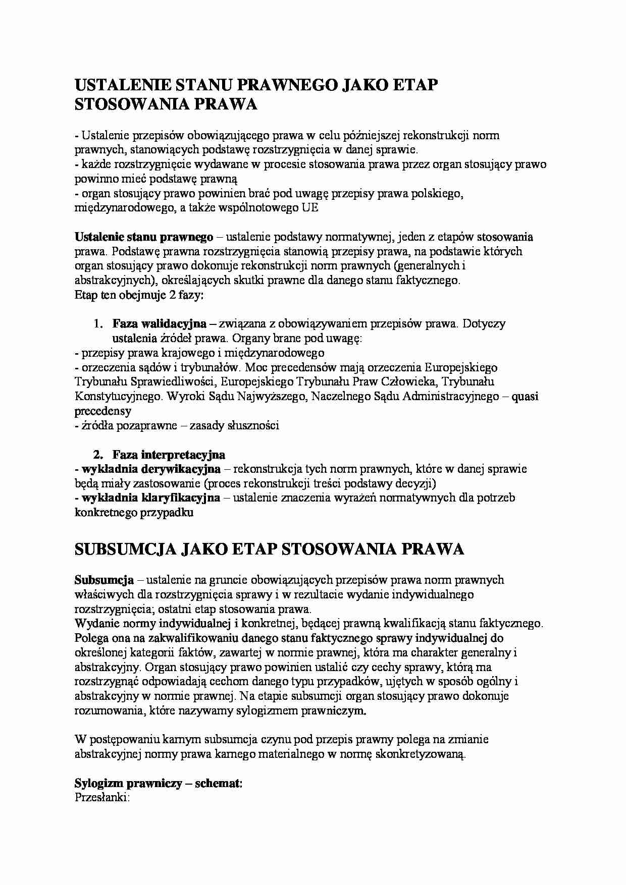 Subsumcja - wykład - strona 1