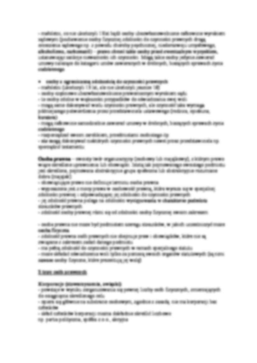 Przedmiot i podmiot stosunku prawnego - wykład - strona 2