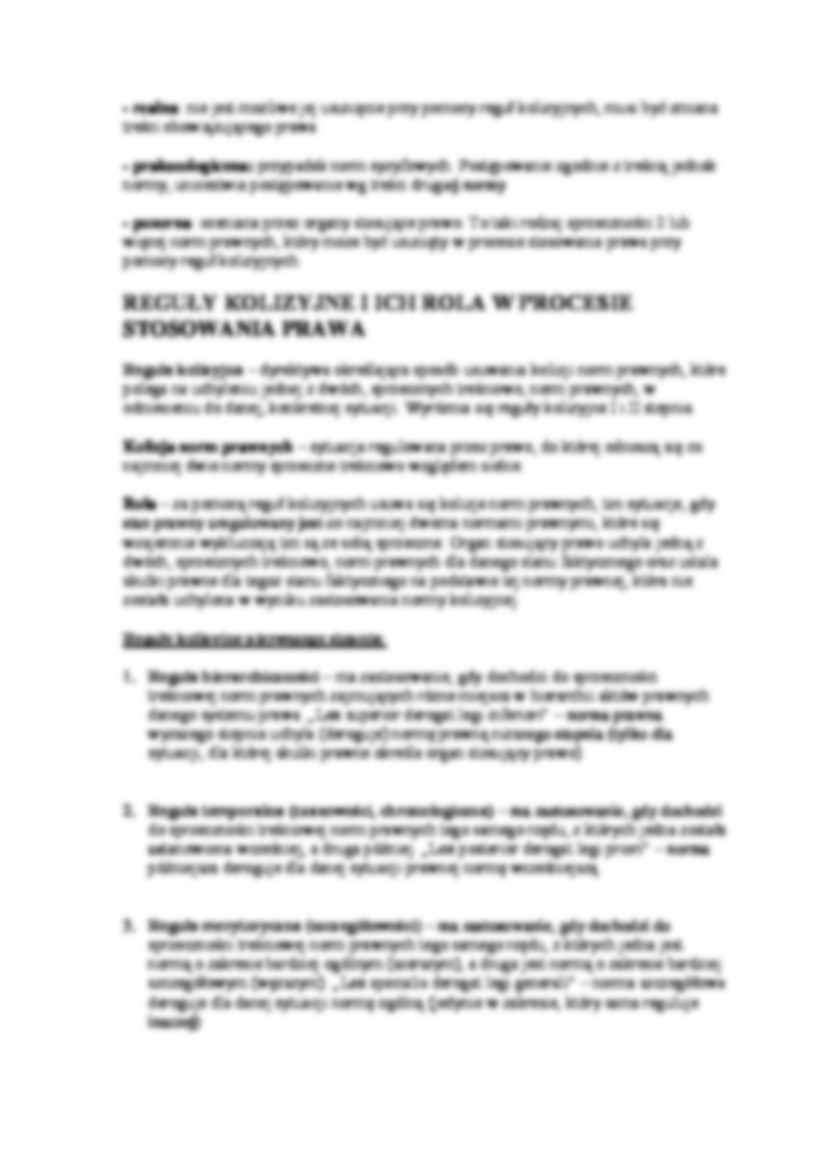 Niesprzeczność systemu prawa - wykład - strona 2