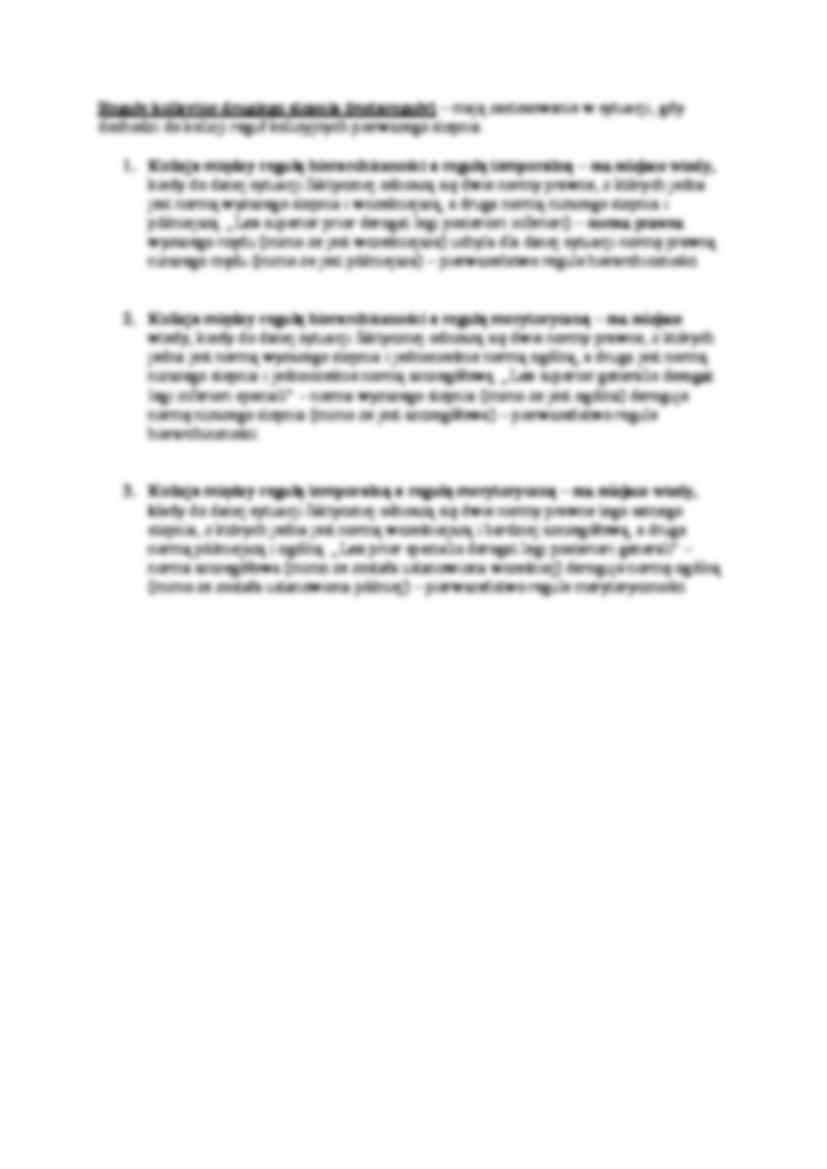 Niesprzeczność systemu prawa - wykład - strona 3