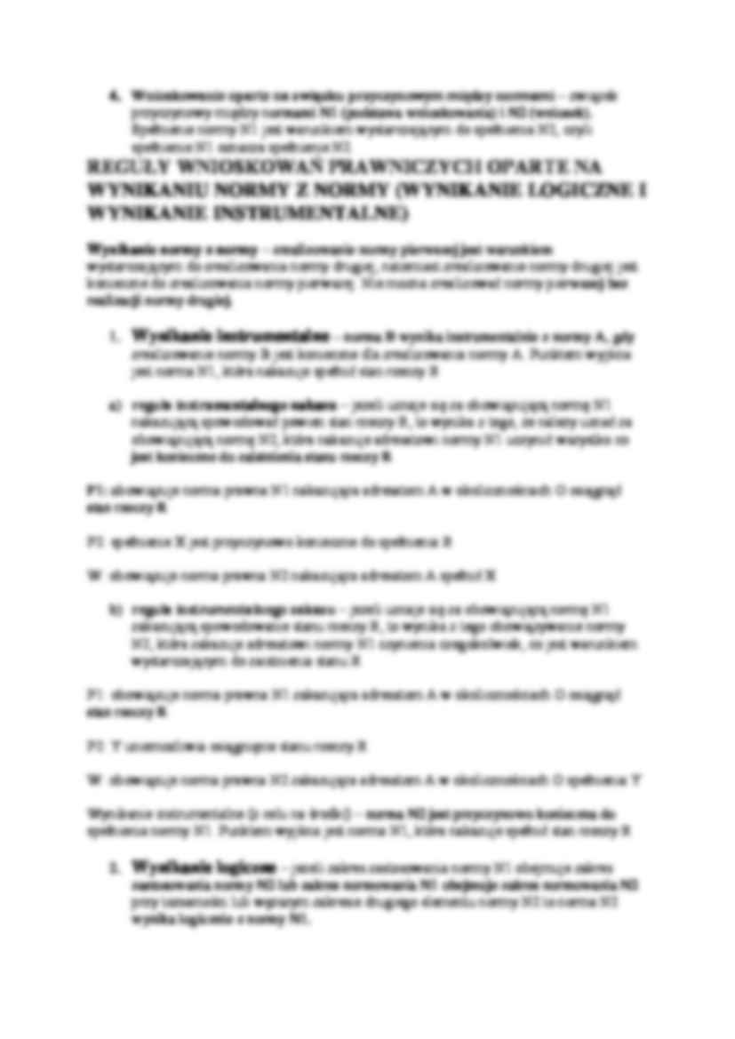 Reguły wnioskowań prawniczych - wykład - strona 3