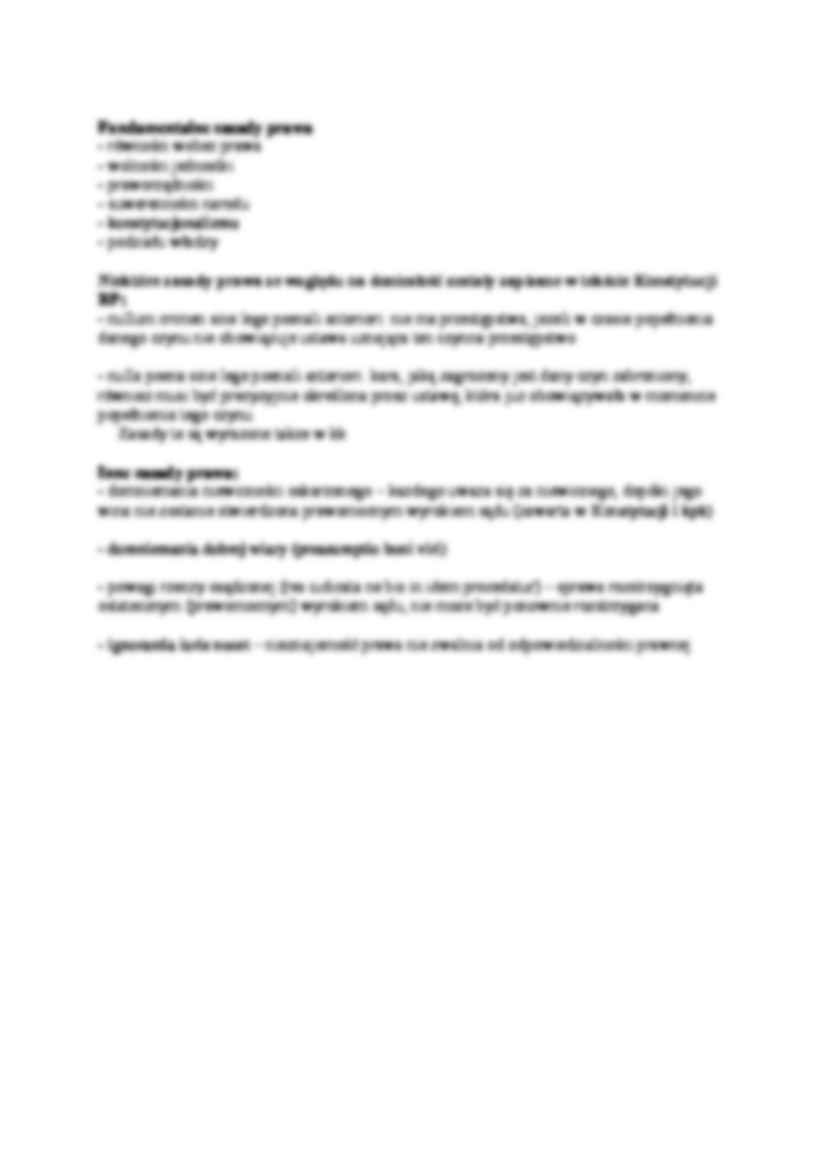 Zasady prawa - wykład - strona 2