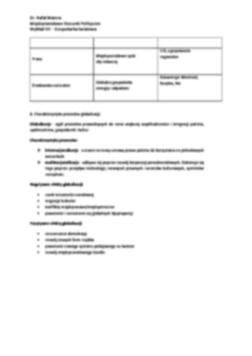 Gospodarka światowa - wykład - strona 2