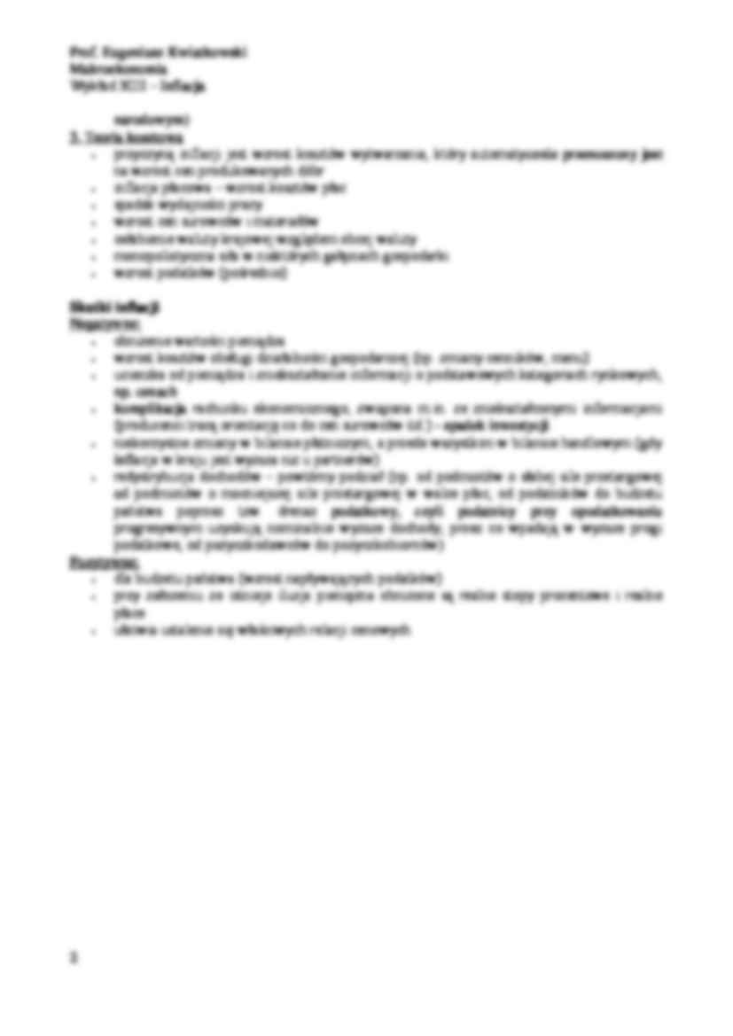 Inflacja i jej rodzaje - wykład - strona 2