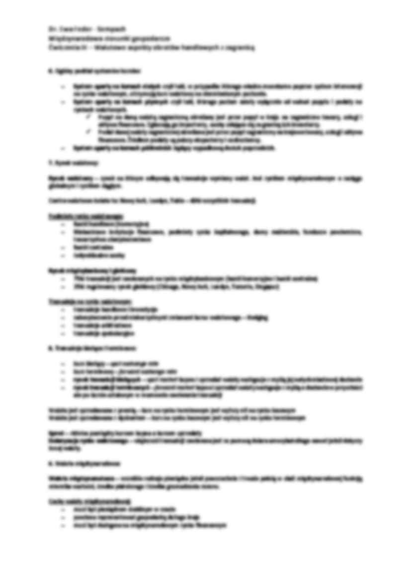 Walutowe aspekty obrotów handlowych z zagranicą - wykład - strona 2