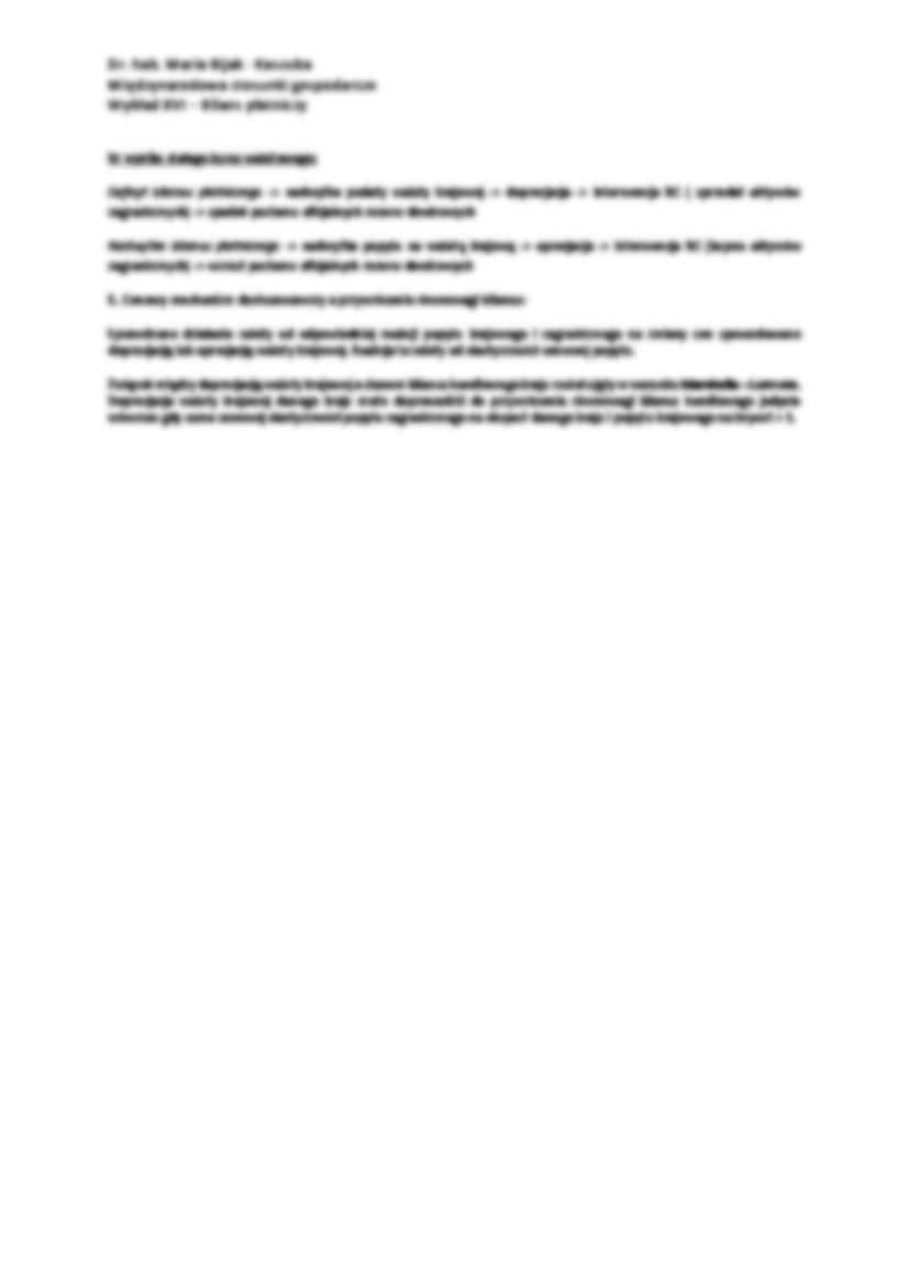 Bilans płatniczy i jego struktura - wykład - strona 2