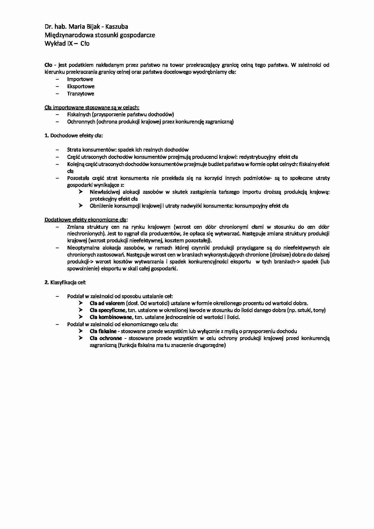 Cło-definicja - wykład - strona 1