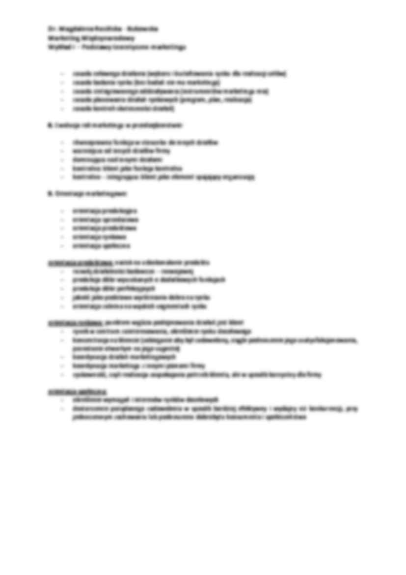 Podstawy teoretyczne marketingu - wykład - strona 2