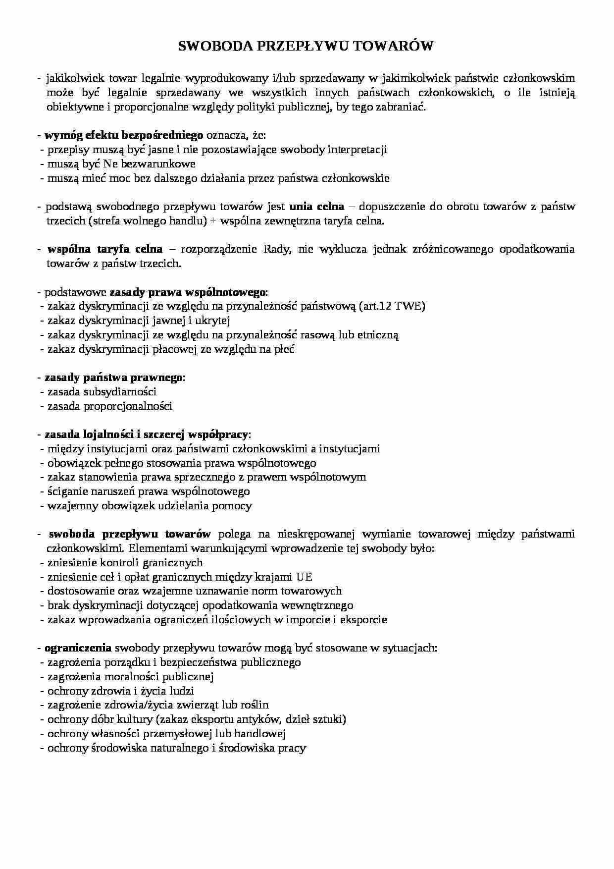 Europejskie Prawo Gospodarcze - strona 1