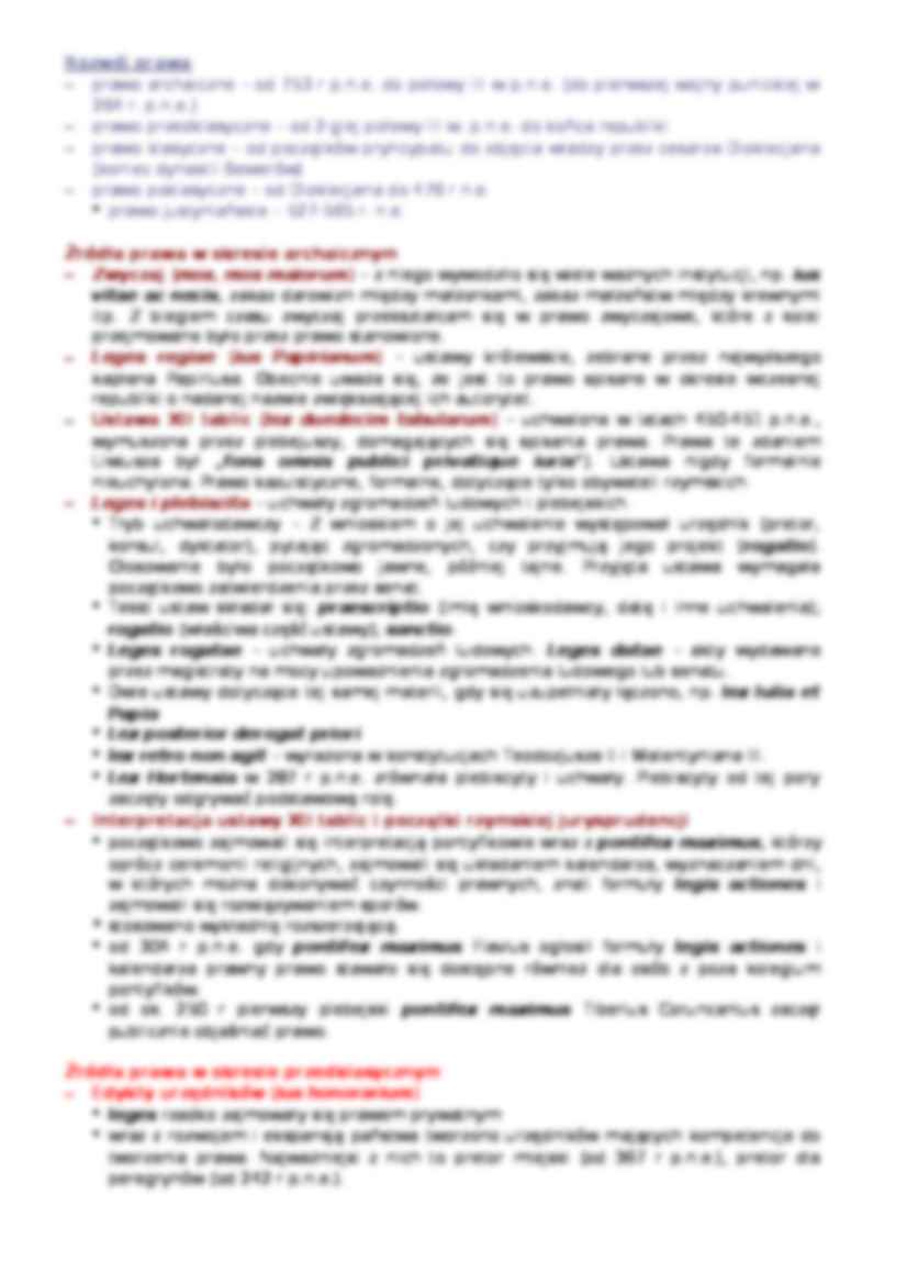 Rzymskie systematyzacje prawa prywatnego-opracowanie - strona 2