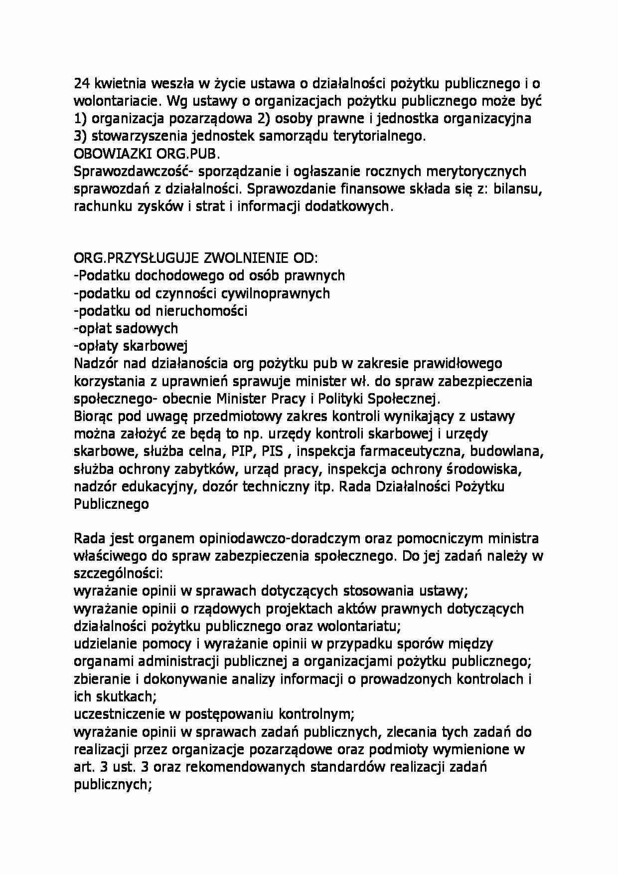 Instytucje użytku publicznego - wykład - strona 1