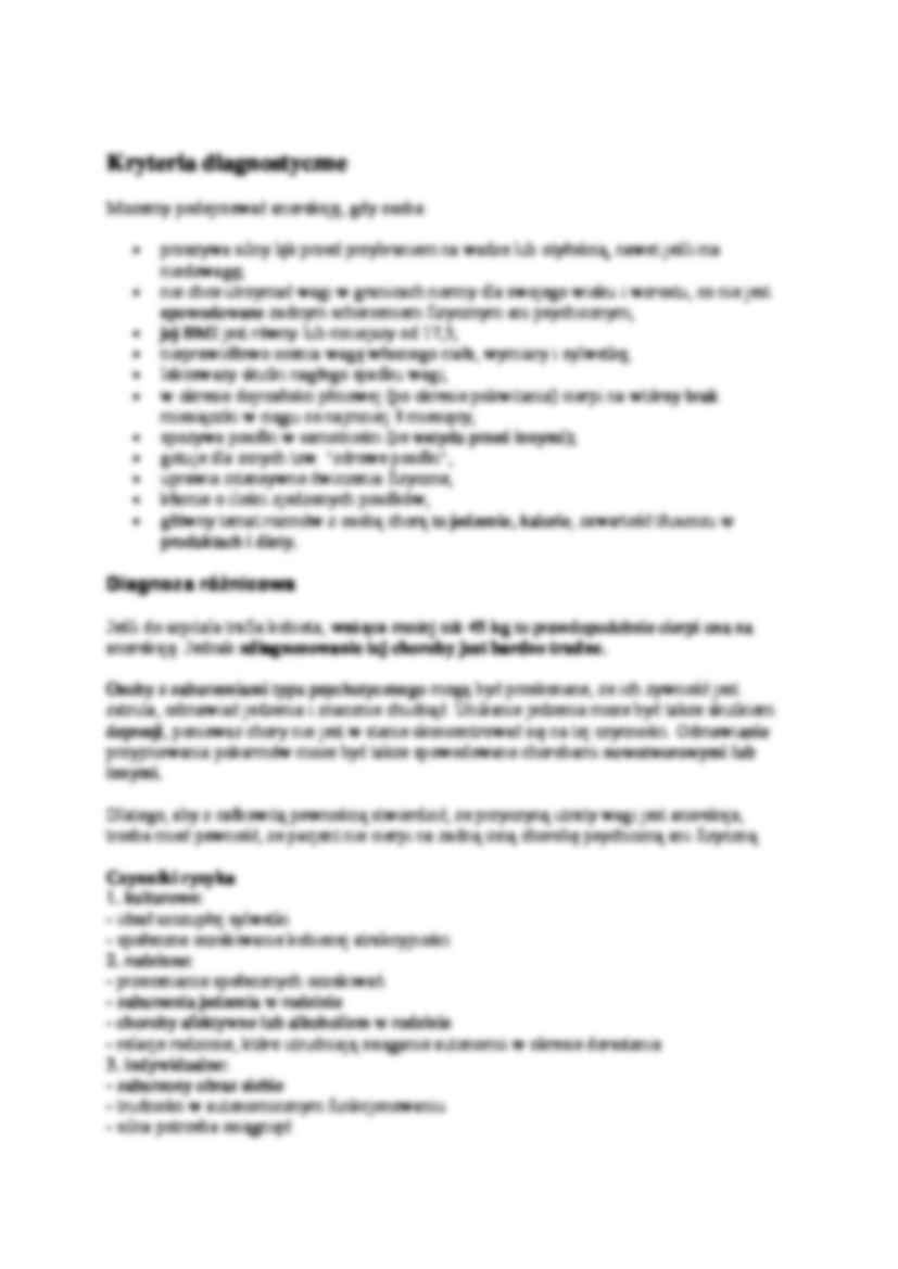 Anoreksja opis choroby - wykład - strona 2