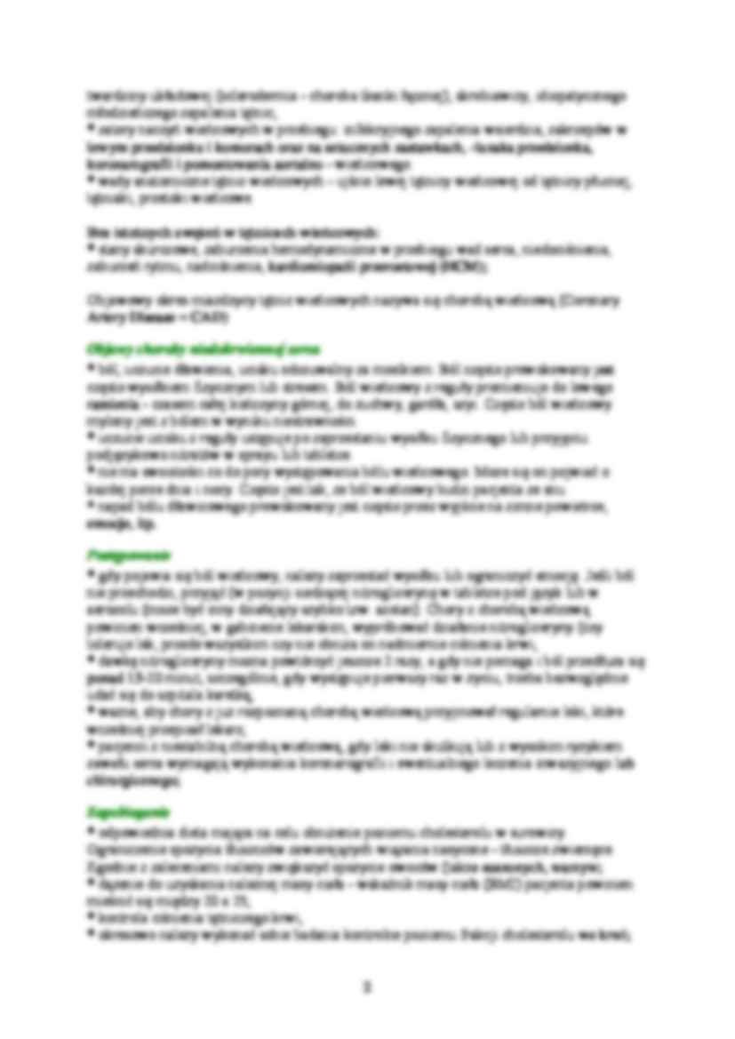 Choroba niedokrwienna serca - wykład - strona 2