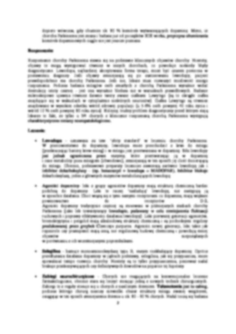 Choroba Parkinsona - wykład - strona 2