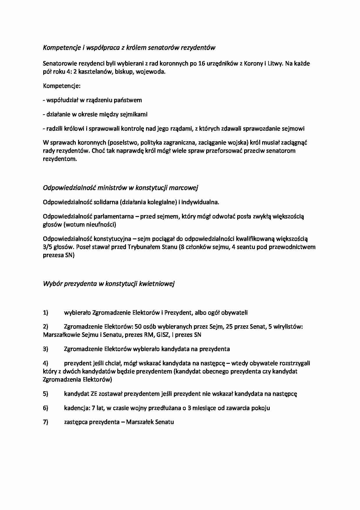 Historia państwa i prawa polskiego - opracowane pytania - strona 1