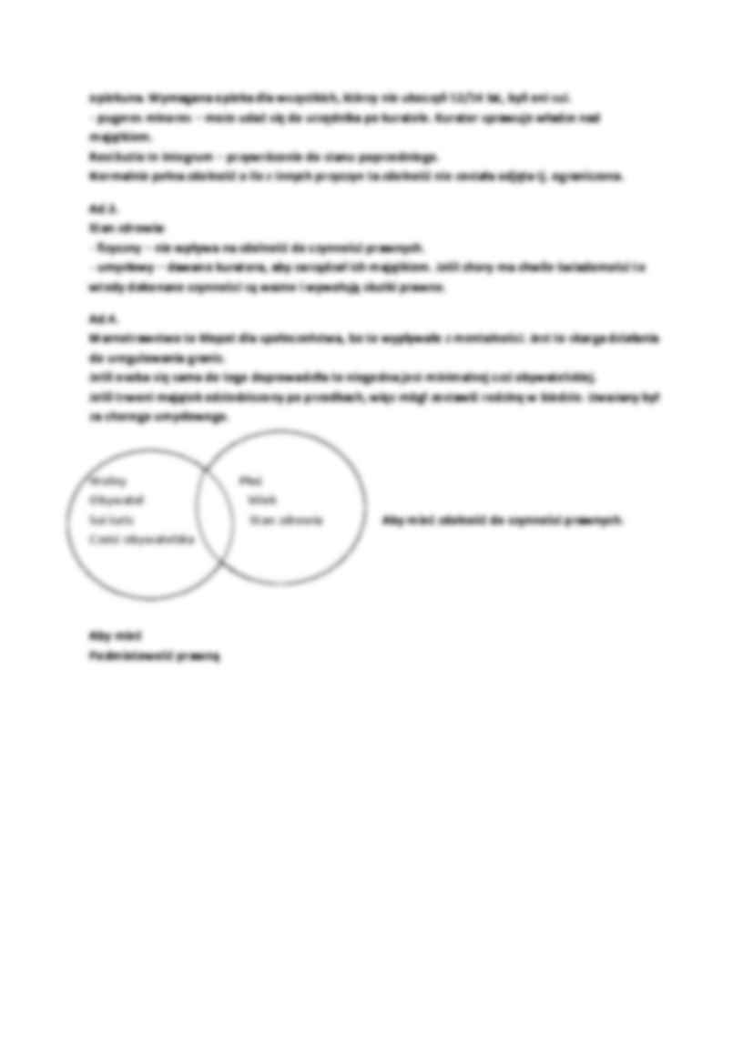 Zdolność  do czynności prawnych - omówienie - strona 2