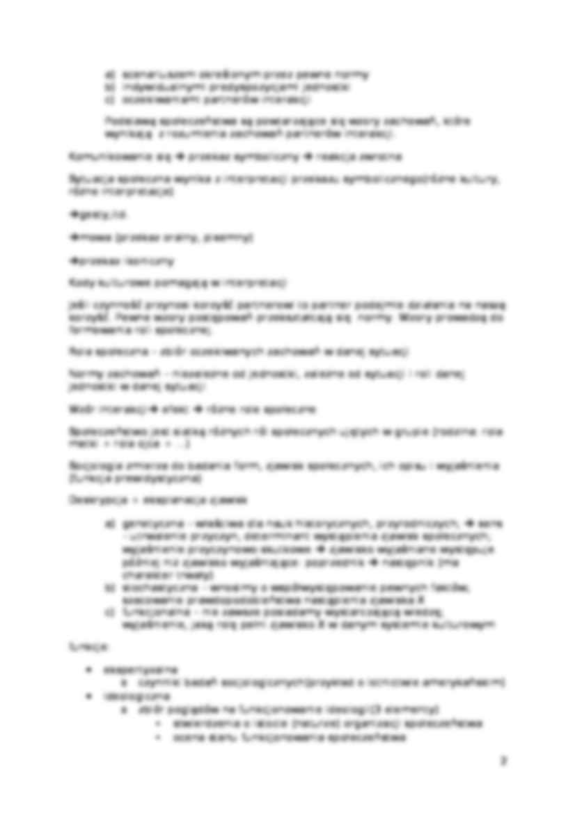 Socjologia - skrypt - Ontologiczne podstawy społeczeństwa - strona 2