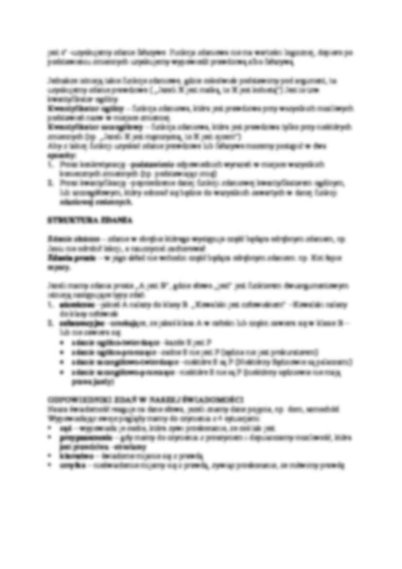 Zdania w logice prawniczej - wykład - strona 2