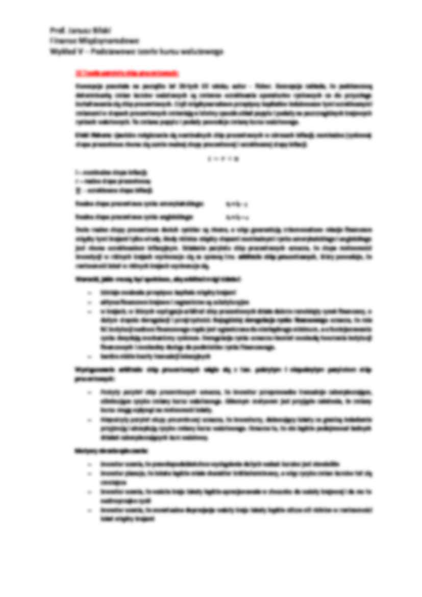 Podstawowe teorie kursu walutowego - wykład - strona 3