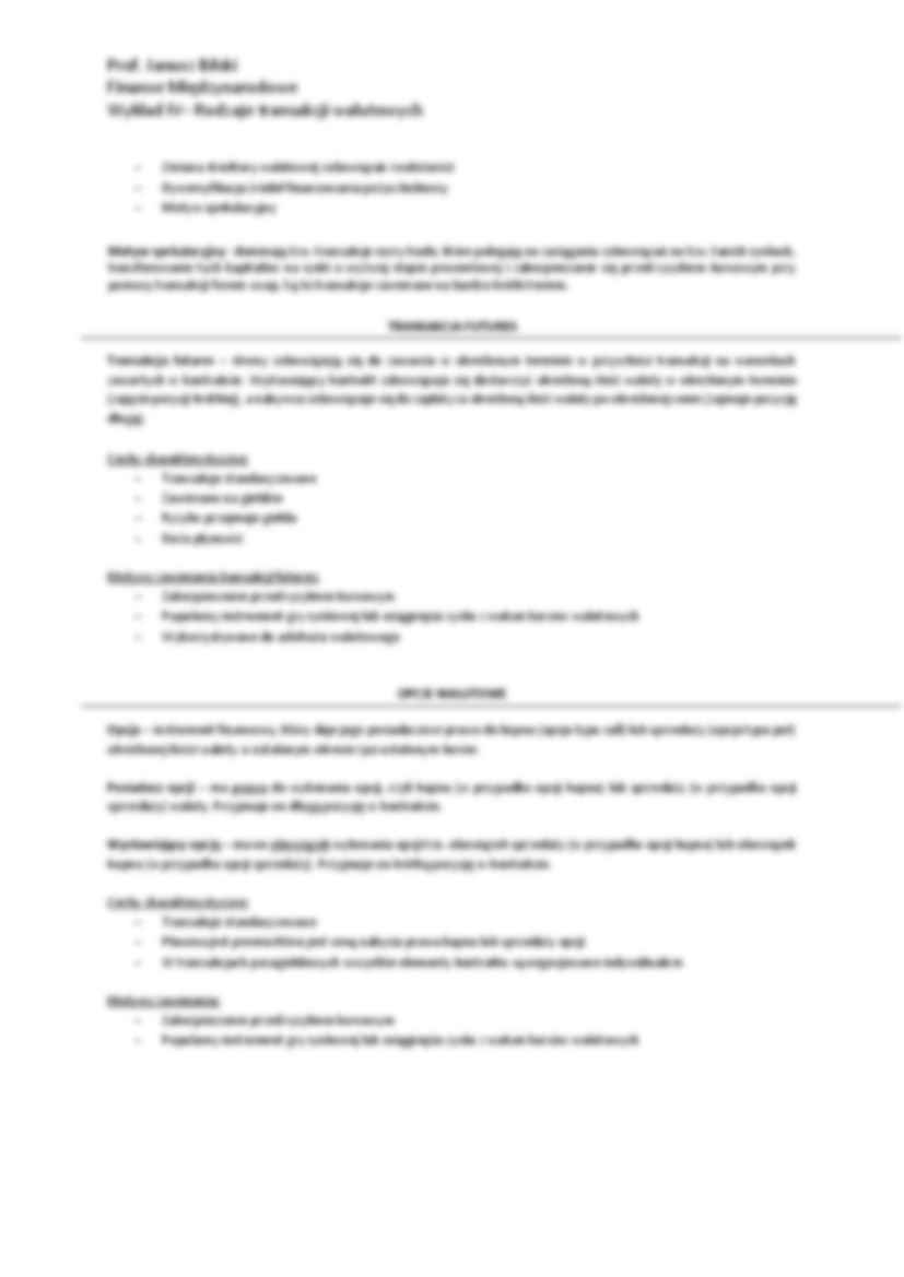 Rodzaje transakcji walutowych - wykład - strona 3