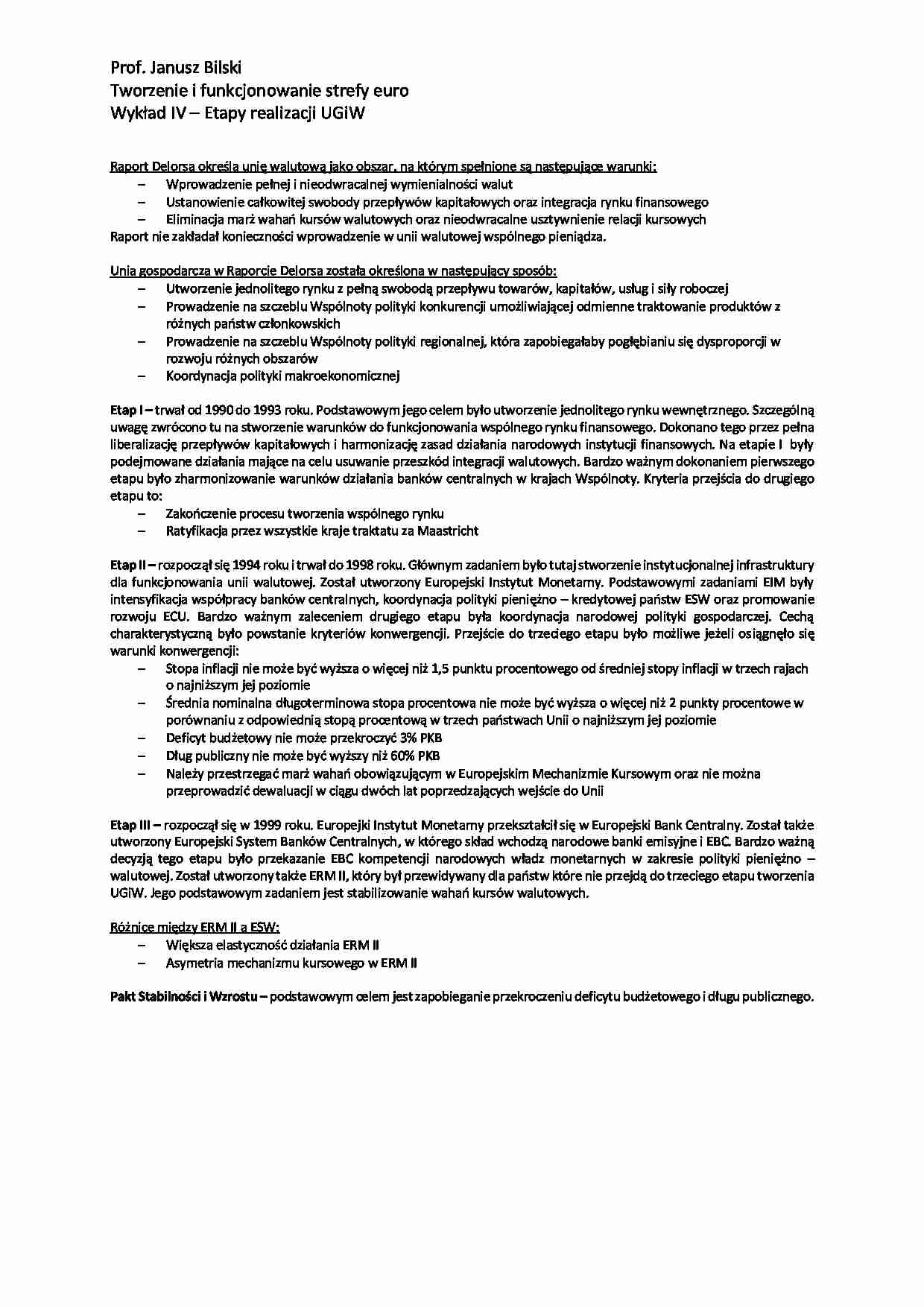 Etapy realizacji UGiW - wykład - strona 1