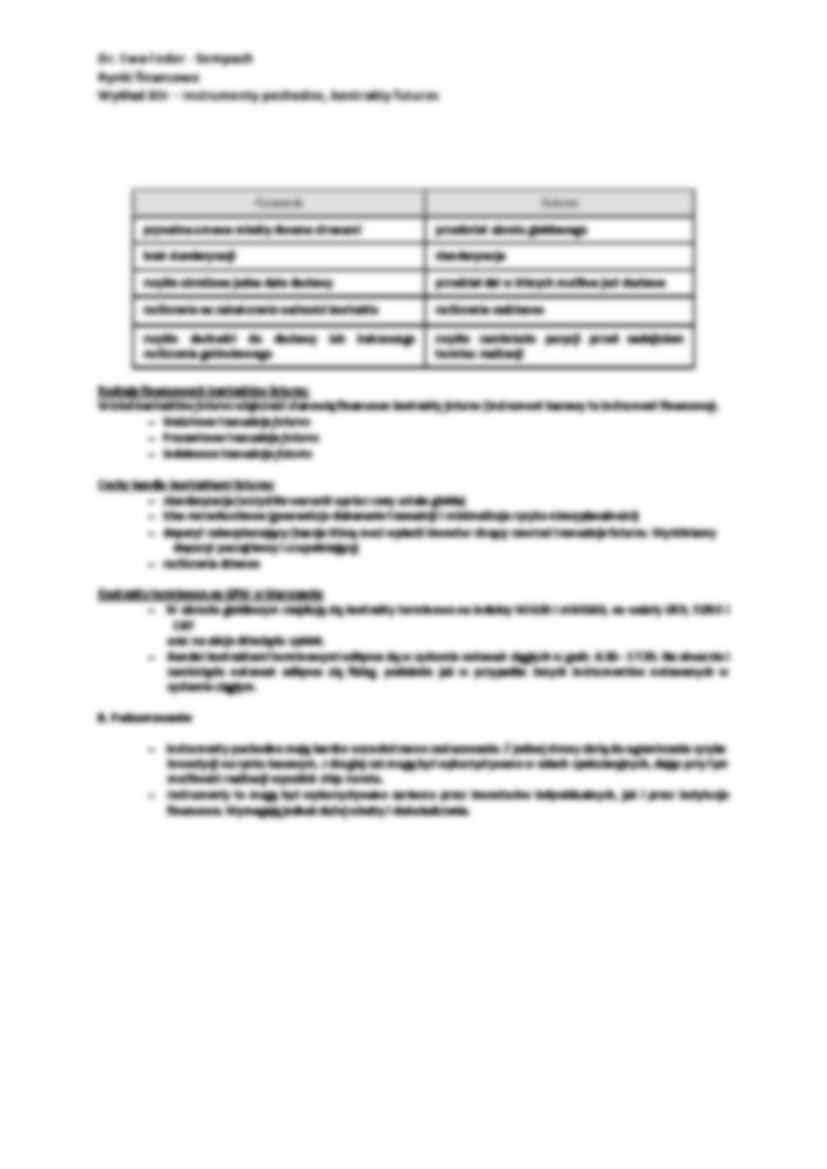 Instrumenty pochodne, kontrakty futures - wykład - strona 3