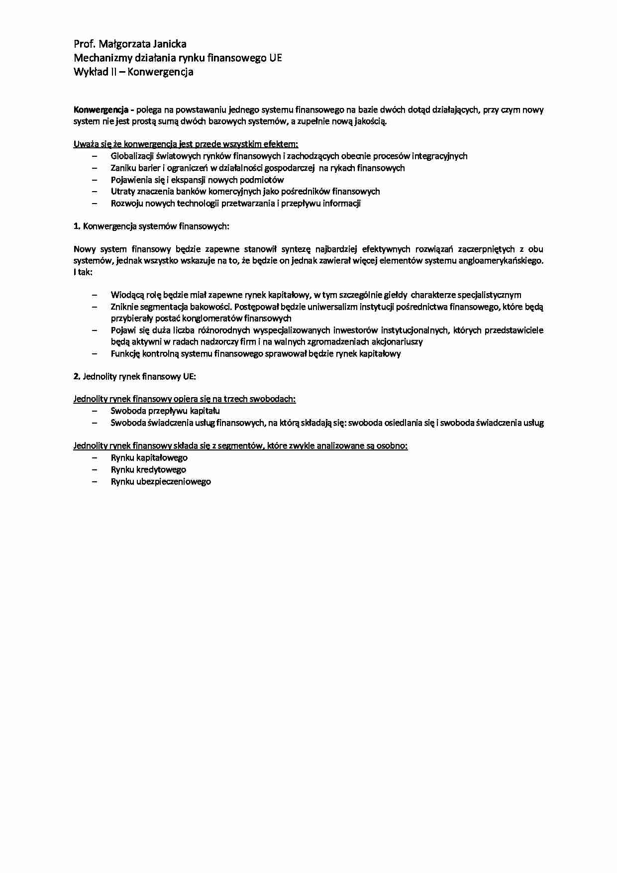 Konwergencja - wykład - strona 1