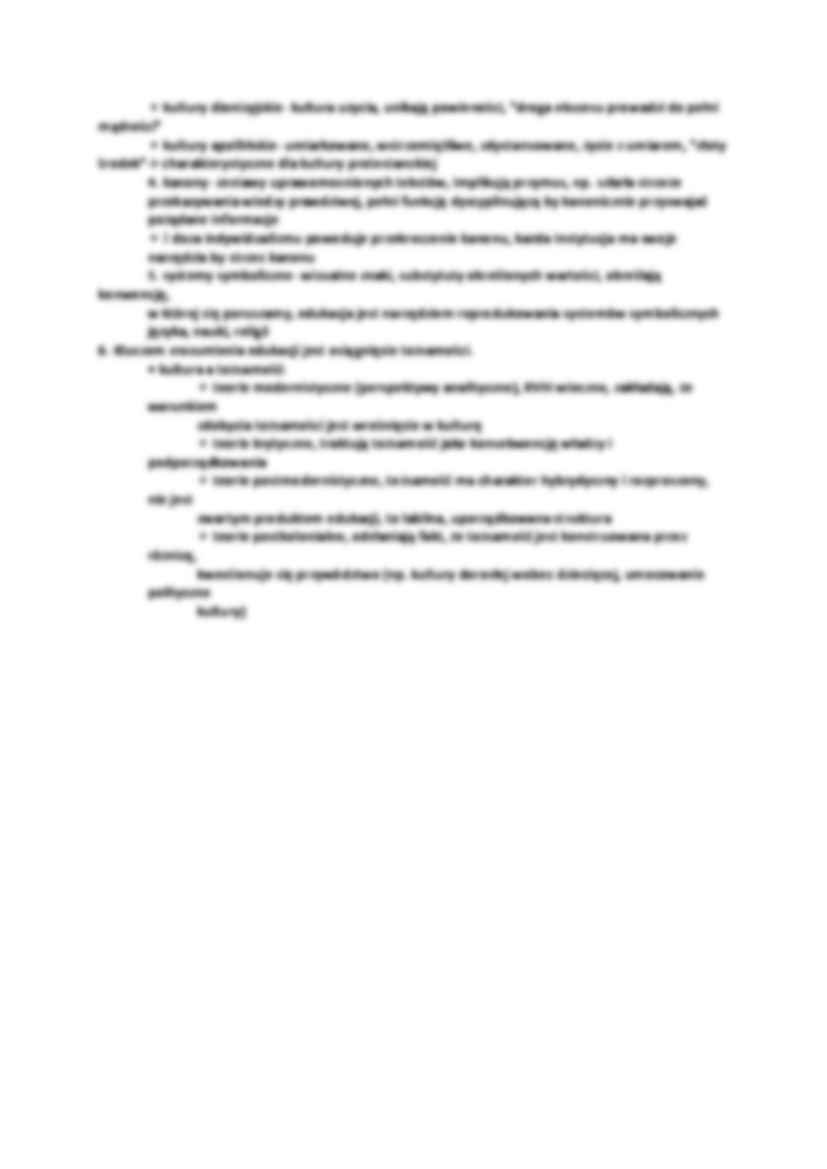 teoretyczne sposoby podejścia do kultury - omówienie - strona 2