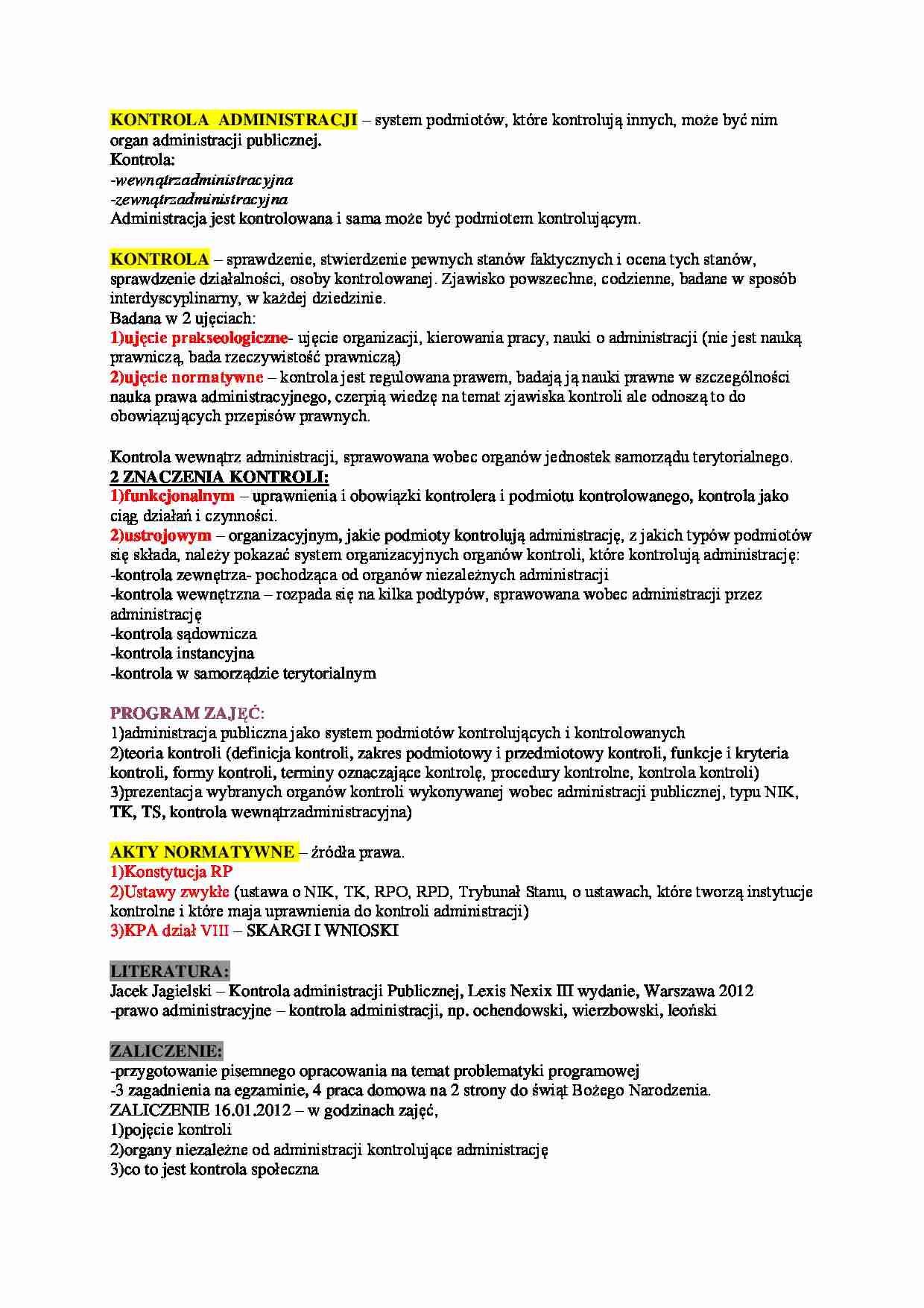 zagadnienia wstepne i wymagania - omówienie - strona 1
