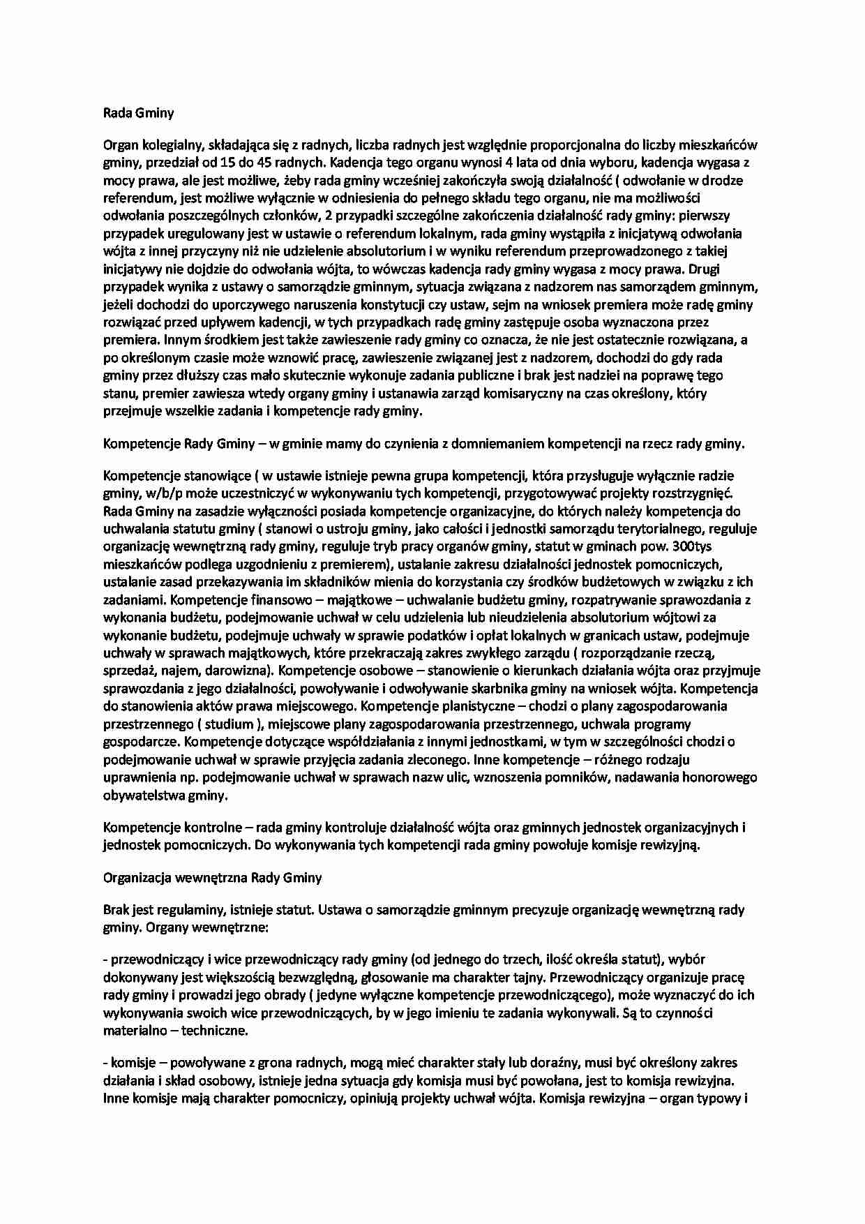 rada gminy - omówienie - strona 1