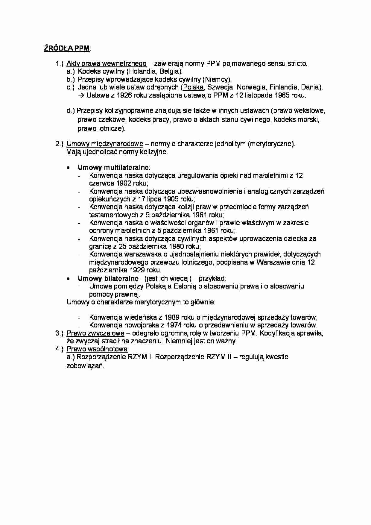 żródła prawa - omówienie - strona 1