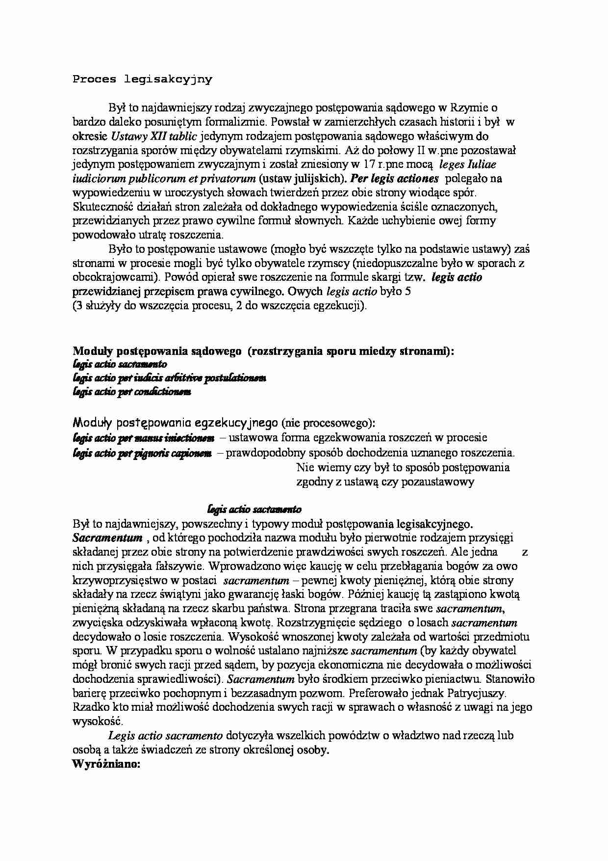 Proces legisakcyjny - wykład - strona 1