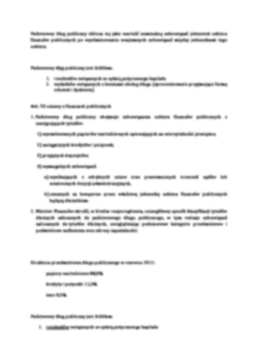 Wykład - dług publiczny - strona 2