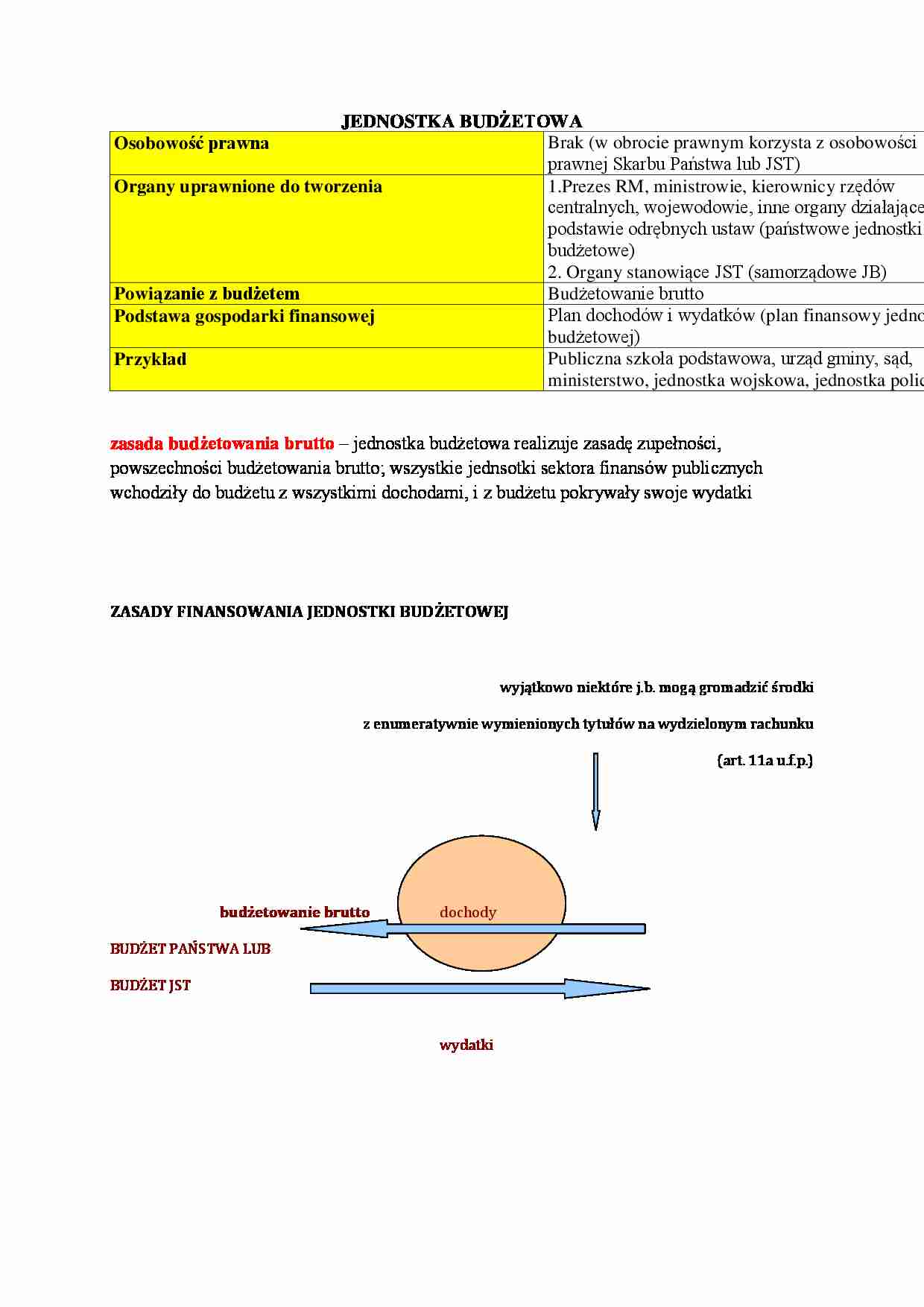 Wykład - jednostka budżetowa - strona 1